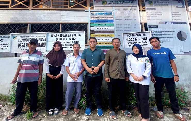 Anggota DPRD Kabupaten Barito Utara dari Fraksi partai Demokrat, Riza Faisal saat melaksanakan reses di dapilnya.(foto: Dhani)