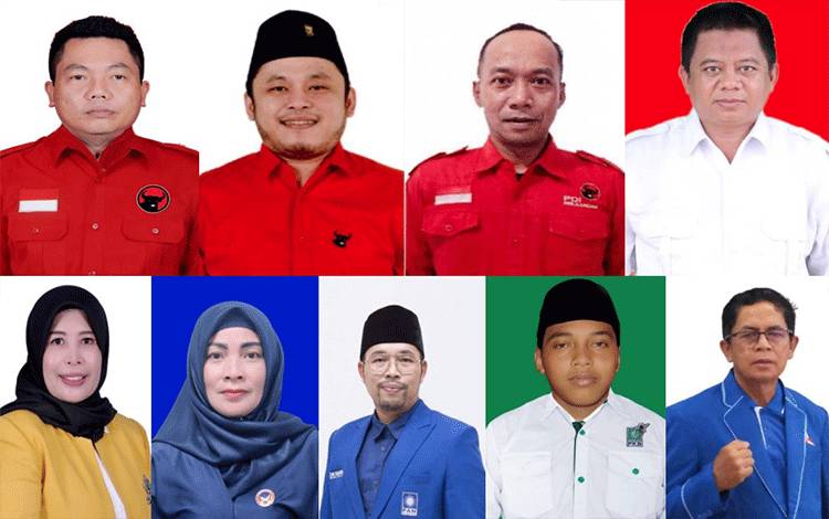 Daftar calon penghuni DPRD Kalteng Daerah Pemilihan (Dapil) V berdasarkan penghitungan sainte lague. (FOTO: HERMAWAN)