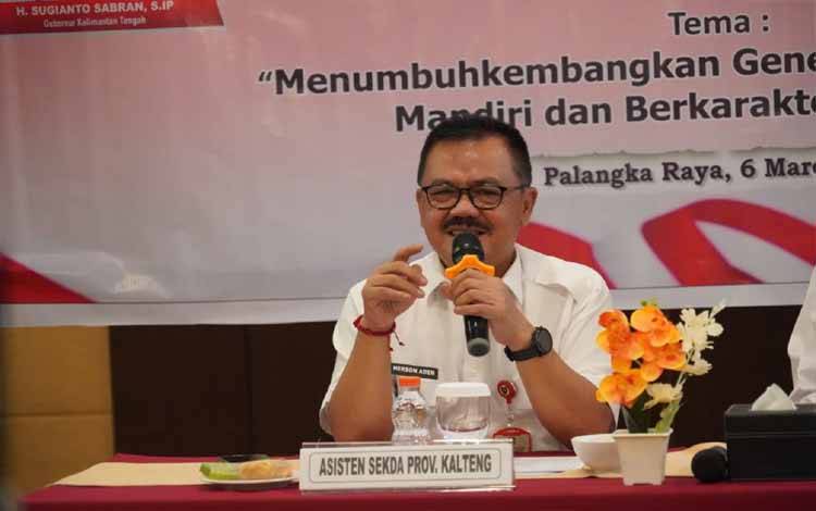 Plh. Asisten Pemerintahan dan Kesejahteraan Rakyat (Pemkesra) Setda Provinsi Kalteng, Herson B. Aden. (FOTO: ABDAN)