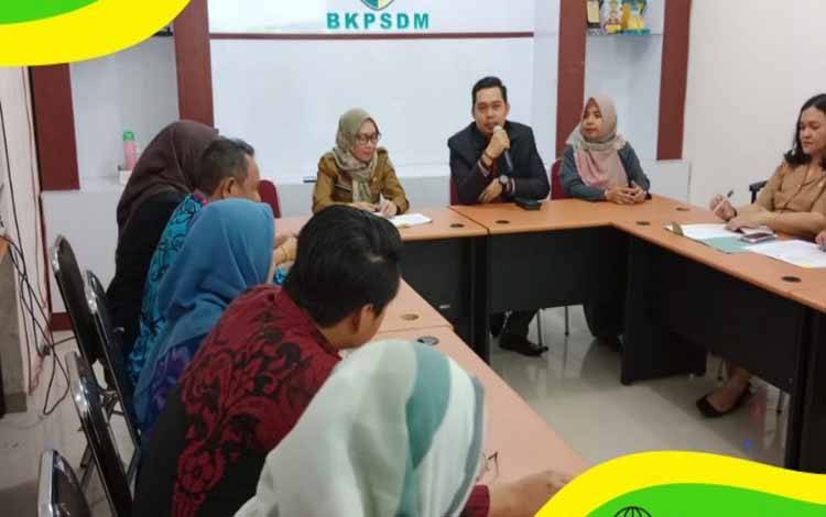 Penjajakan kerja sama BKPSDM Palangka Raya dengan UMPR.(FOTO: HUMAS)