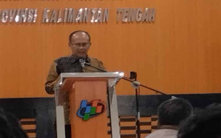 Kepala Badan Pusat Statistik atau BPS Provinsi Kalteng, Eko Marsoro.(FOTO: TESTI PRISCILLA)