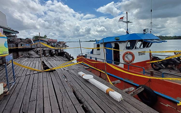 Kondisi Pelabuhan Penyeberangan Feri?Sampit-Seranau, Rabu, 1 Mei 2024. (FOTO: DEWIP)