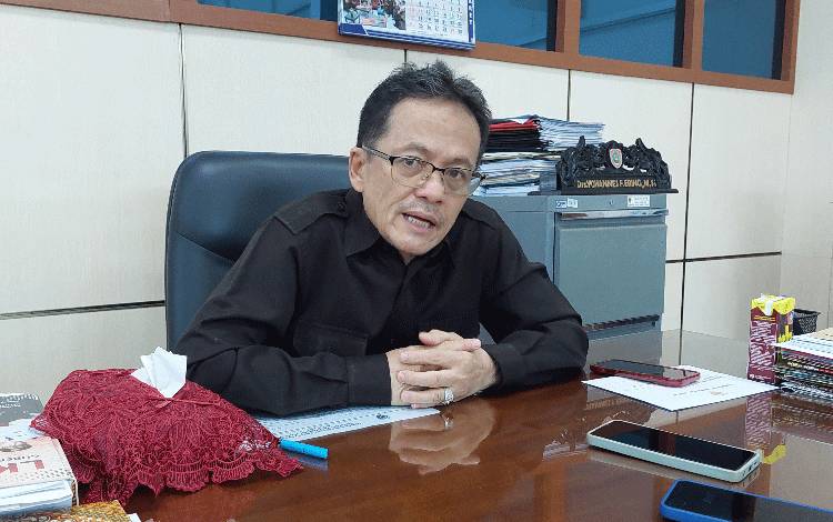 Ketua Komisi I DPRD Kalteng, Yohannes Freddy Ering. (FOTO: DONNY D)?