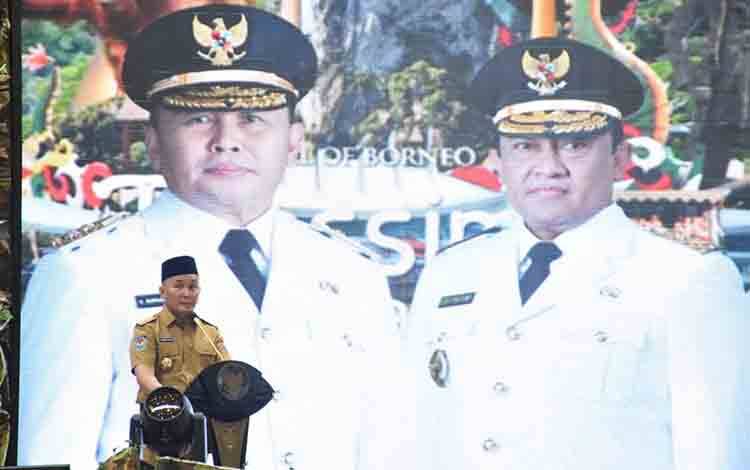 Gubernur Kalimantan Tengah (Kalteng), Sugianto Sabran?di Aula Jayang Tingang?(FOTO:SETDA KALTENG)