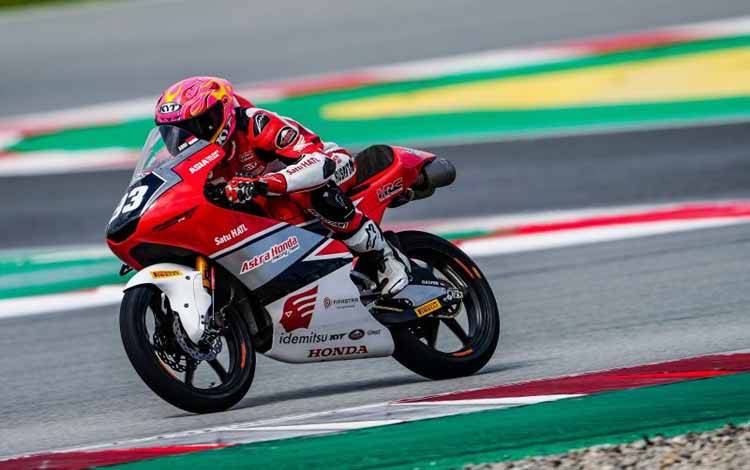 Pembalap Indonesia Fadillah Arbi Aditama. (ANTARA/HO/Honda Team Asia)