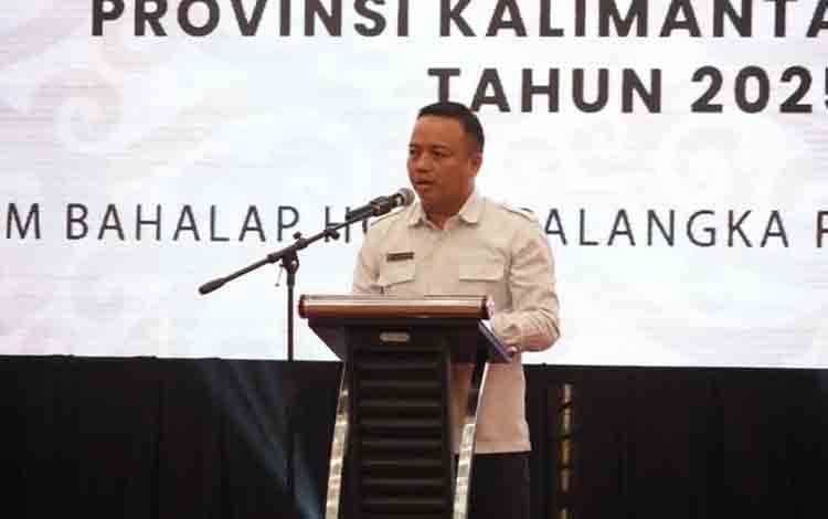 ?Perencana Ahli Muda Bappedalitbang Provinsi Kalteng Fredy Darinton?di M Bahalap Hotel Palangka Raya, Rabu, 22 Mei 2024. (FOTO: IKHSAN)