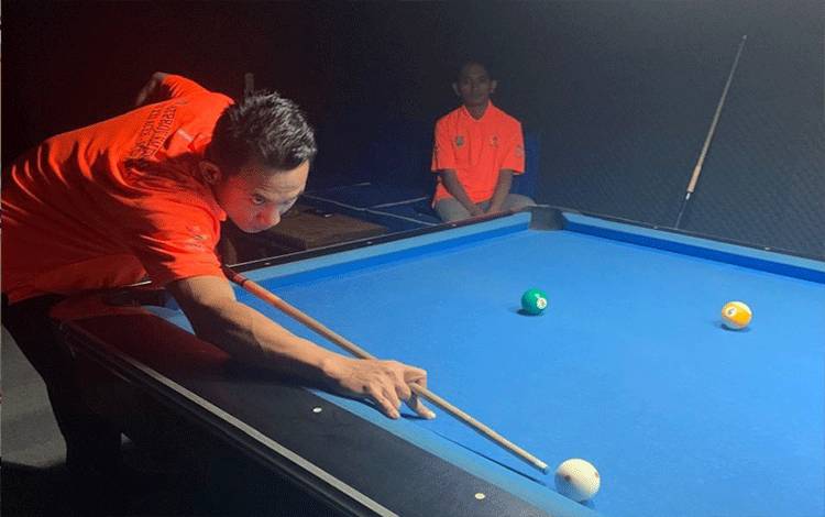 Atlet biliar Kalteng fokuskan latihan drill (Foto:Istimewa)