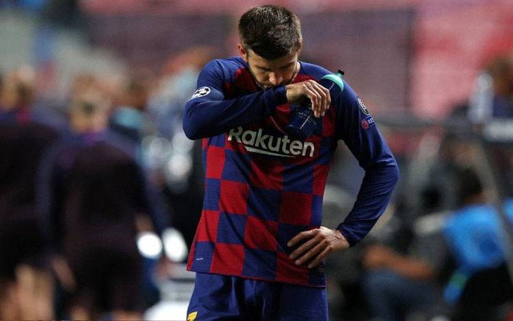 Gerard Pique. (ANTARA/AFP/RAFAEL MARCHANTE)