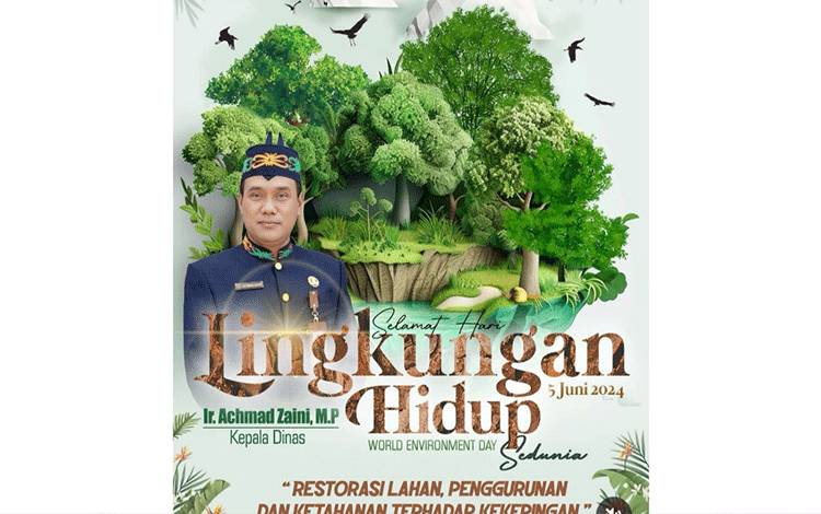 Kepala Dinas Lingkungan Hidup Palangka Raya, Achmad Zaini. (FOTO: HUMAS)