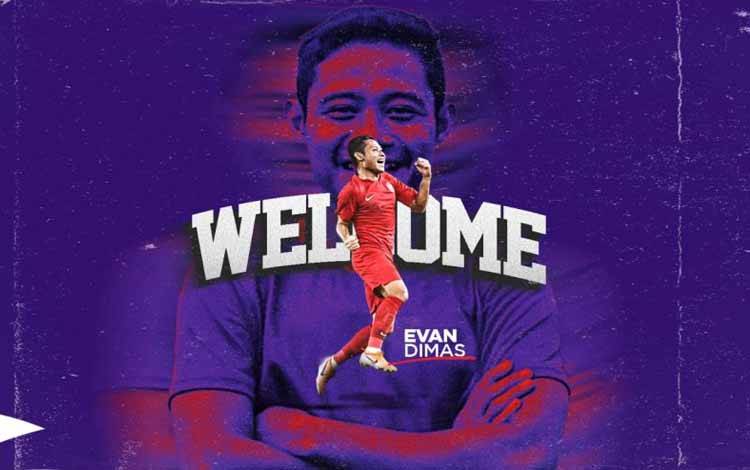 Evan Dimas gabung di tim Persik Kediri menghadapi kompetisi Liga 1 Indonesia 2024/2025 yang segera dimulai Agustus 2024. ANTARA/ HO-Persik Kediri
