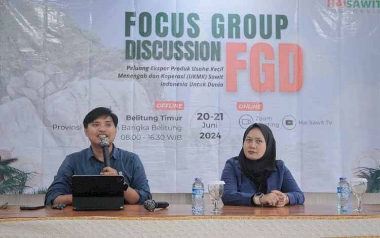 FGD Peluang Ekspor Produk UKMK Sawit Indonesia untuk Dunia.(FOTO: Rilis BPDPKS)
