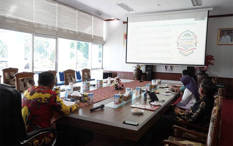 Kegiatan Seri 70 Webinar KORPRI Menyapa ASN bertema menuju MTQ VII Korpri 2024 secara daring, Kamis, 18 Juli 2024. (FOTO: ABDAN)