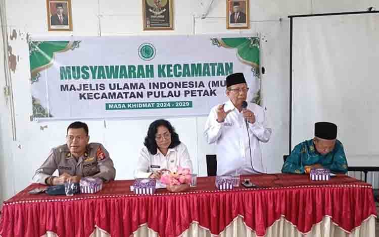 Kegiatan Musyawarah Kecamatan MUI Pulau Petak, Kabupaten Kapuas. (FOTO: IST)