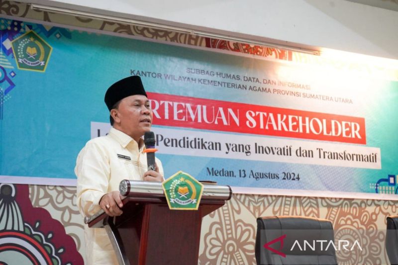 Kepala Kanwil Kemenag Provinsi Sumut Ahmad Qosbi. (ANTARA/HO-Kemenag Sumut)