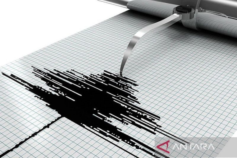 Ilustrasi - Gempa bumi yang tercatat oleh seismometer. ANTARA/Shutterstock/pri