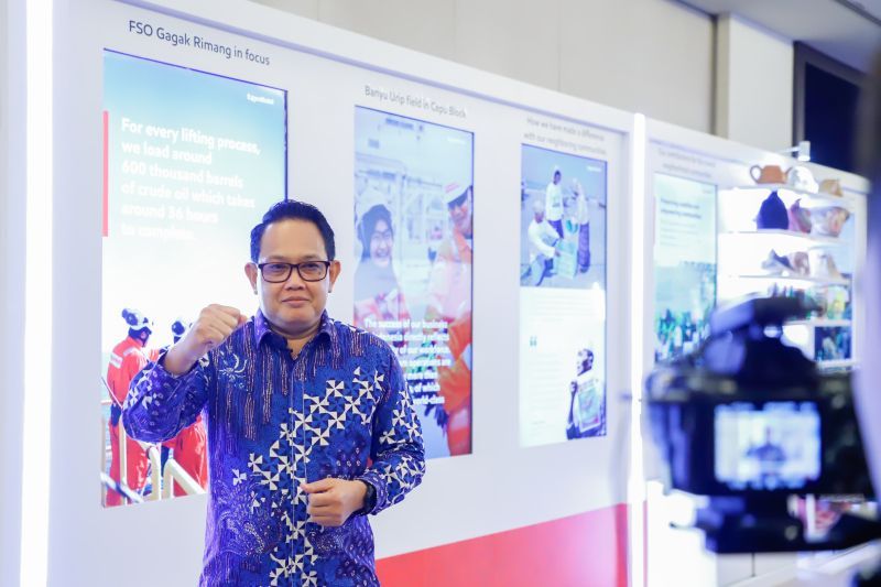 Pj Gubernur Jatim Adhy Karyono saat menghadiri acara ExxonMobil di Hotel Fairmont Jakarta, Selasa (13/8/2024). ANTARA/HO-Biro Adpim Jatim