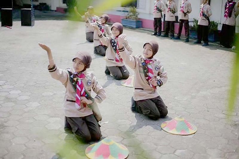Ilustrasi - Anggota Gerakan Pramuka tingkat Siaga menampilkan tarian pada acara pelepasan kontingen Pesta Siaga dan Lomba Pramuka Garuda Berprestasi Tingkat Kwarda Jawa Tengah Regional 3 di Pendopo Sanggar Bakti Pramuka Kwarcab Banyumas, Jawa Tengah, Jumat (17/5/2024). ANTARA/HO-Humas Pemkab Banyumas