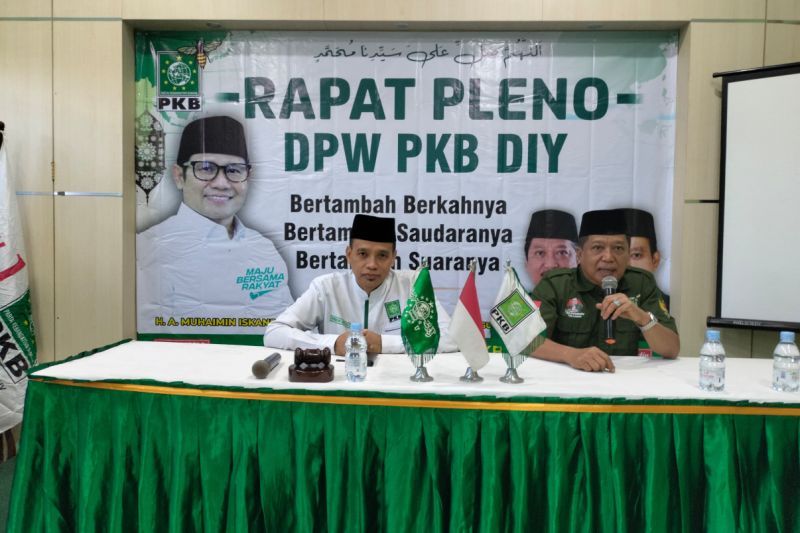 Rapat Pleno DPW PKB Daerah Istimewa Yogyakarta memutuskan mendukung Muhaimin Iskandar sebagai Ketua Umum DPP PKB periode 2024-2029. (ANTARA/HO-Tim media DPW PKB DIY)