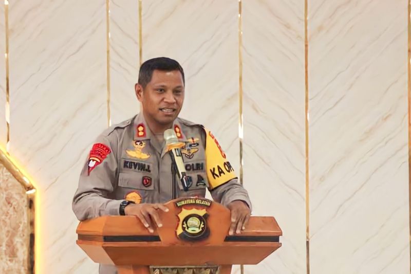 Kapolres OKU Timur AKBP Kevin Leleury. ANTARA/Edo Purmana