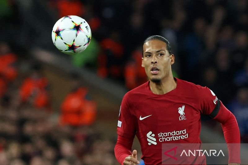 Kapten Liverpool Virgil van Dijk. ANTARA/AFP/Nigel Roddis/am.