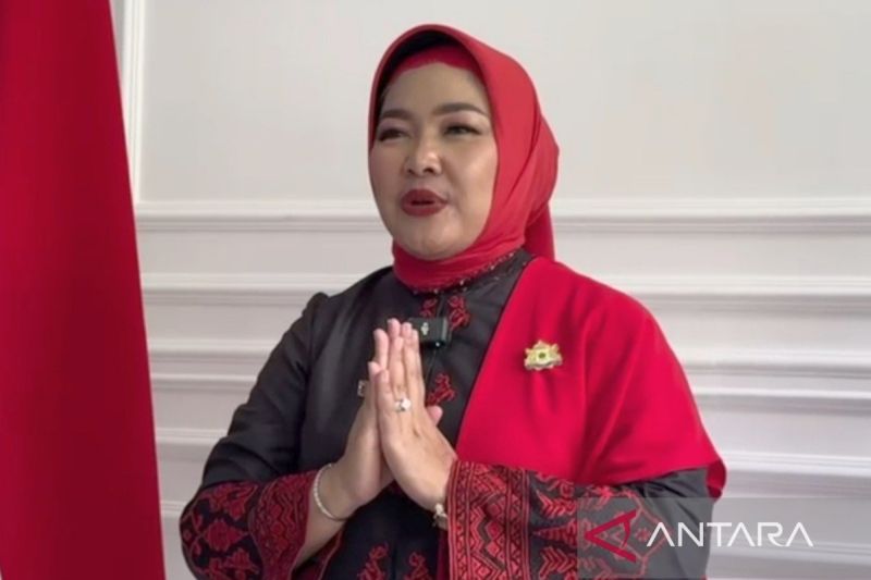 Ketua Kadin Kabupaten Bogor Sintha Dec Checawaty, di Cibinong, Bogor, Jawa Barat. ANTARA/M Fikri Setiawan