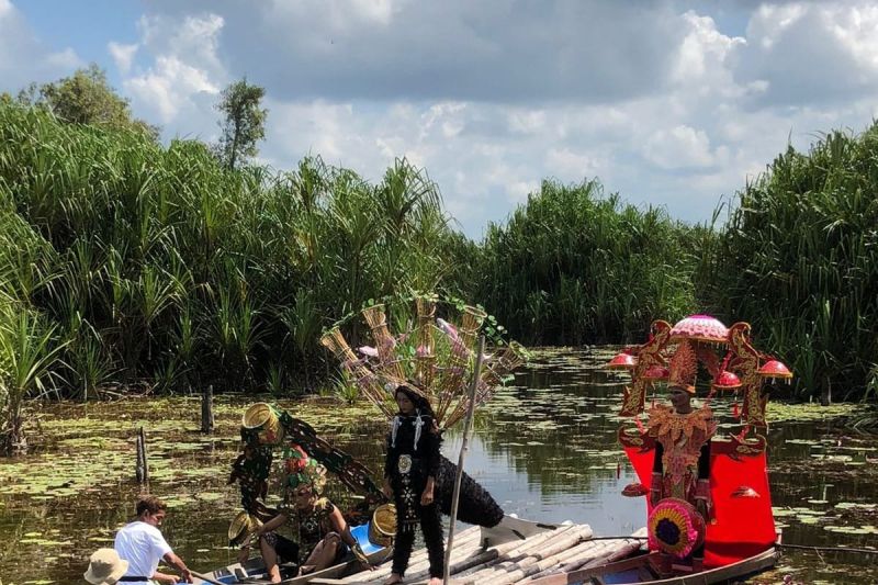 Pemkab Belitung Timur menggelar photoshoot dan syuting kostum figur rempah, sebagai persiapan menjelang digelarnya ajang Jelajah Pesona Jalur Rempah (JPJR), Senin (19/8) (ANTARA/Ahmadi)