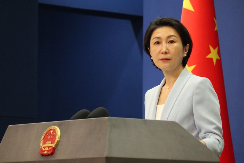 Juru Bicara Kementerian Luar Negeri China Mao Ning (ANTARA/Desca Lidya Natalia)