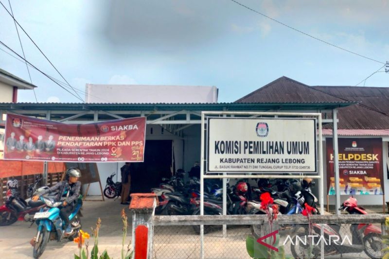 Kantor Komisi Pemilihan Umum (KPU) Kabupaten Rejang Lebong. (ANTARA/dokumen/Nur Muhamad)