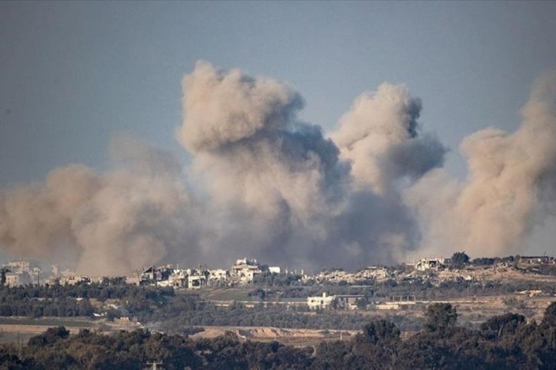 Serbuan Israel di zona aman untuk warga sipil Palestina. ANTARA/Anadolu/PY