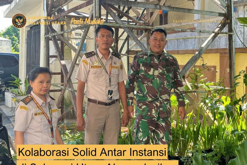 Petugas Karantina saat mengumpulkan tanaman herbal, di Manado, Selasa (20/8/2024). ANTARA/HO-Kemenag.
