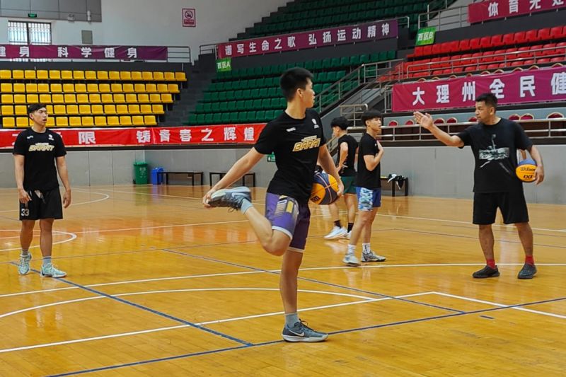 Tim bola basket 3X3 Indonesia Hype Supersport, berlatih untuk menghadapi turnamen Yunan 3X3 Circuit Dali Stop di China pada 23-25 Agustus 2024. ANTARA/HO-Humas Hype Supersport