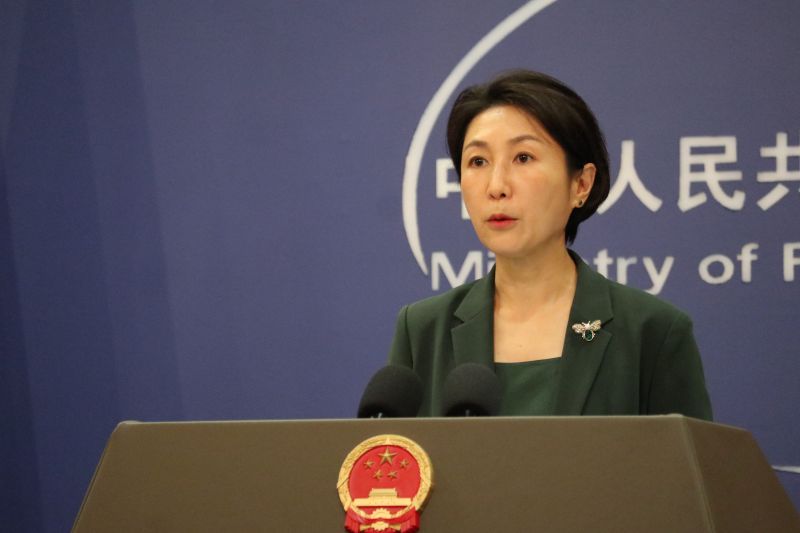 Juru Bicara Kementerian Luar Negeri China Mao Ning (ANTARA/Desca Lidya Natalia)
