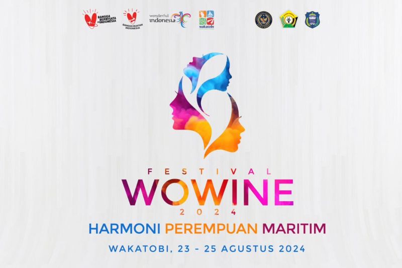Poster Festival Wowine 2024. (Antara/HO-Dispar Sultra)