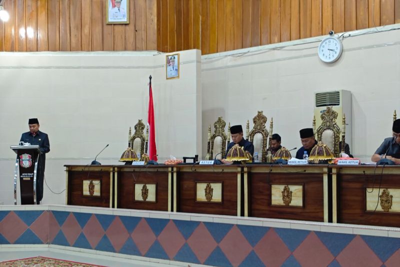 DPRD Kabupaten Wajo menggelar Rapat Paripurna penyerahan Ranperda perubahan Anggaran Pendapatan dan Belanja Daerah (APBD) Kabupaten Wajo di Wajo, Jumat (23/08/2024). ANTARA/HO-Humas DPRD Wajo