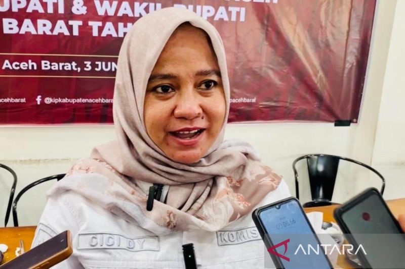 Ketua KIP Kabupaten Aceh Barat, Cici Darmayanti. (ANTARA/Teuku Dedi Iskandar)