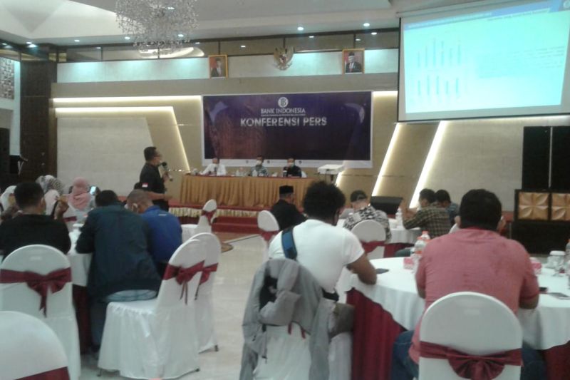 Bank Indonesia Maluku Utara terus melakukan sosialisasi terkait transaksi sistem digital, Sabtu (24/8/2024). ANTARA/Abdul Fatah.