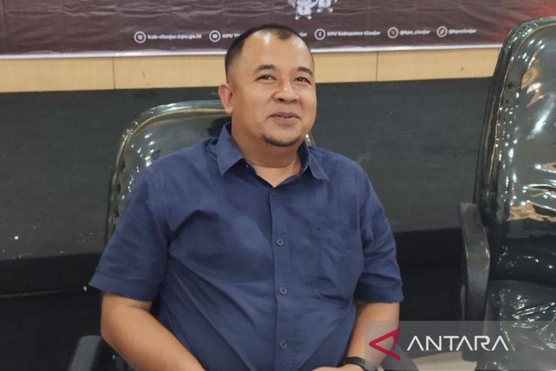Komisioner Komisi Pemilihan Umum Kabupaten Cianjur, Jawa Barat Abdul Latief.(ANTARA/Ahmad Fikri). (Ahmad Fikri)