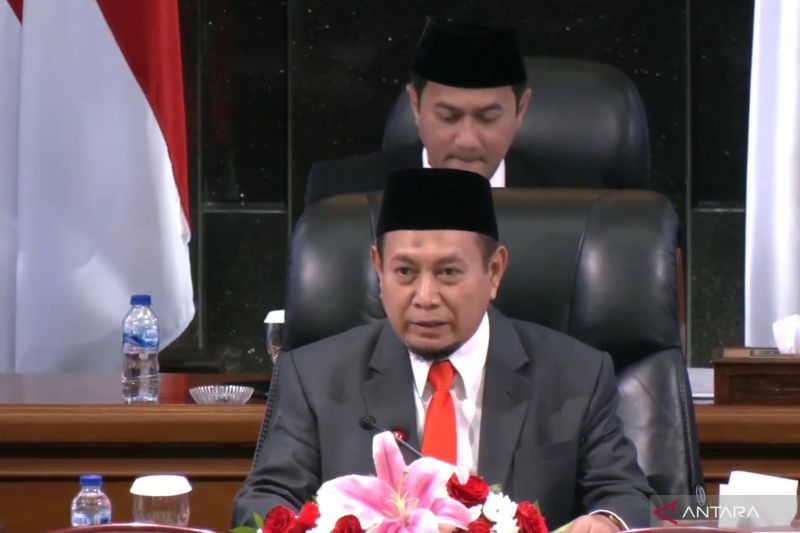 Tangkapan layar - Politisi Achmad Yani dari Partai Keadilan Sejahtera (PKS) yang ditunjuk sebagai Ketua sementara DPRD DKI Jakarta dalam Rapat Paripurna di gedung DPRD DKI Jakarta, Senin (26/8/2024). ANTARA/Lia Wanadriani Santosa