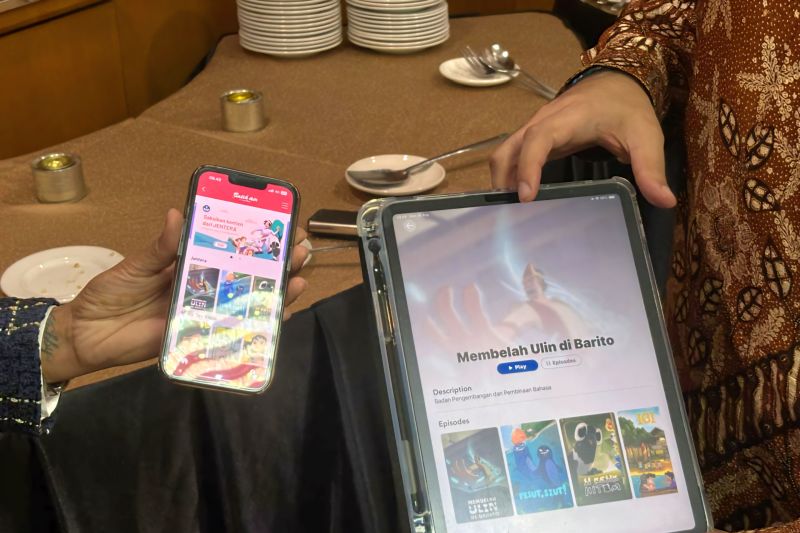 Badan Pengembangan dan Pembinaan Bahasa (Badan Bahasa) Kemendikbudristek bekerja sama dengan pihak swasta Lynkstreem guna meningkatkan budaya literasi anak melalui penyediaan konten hiburan edukatif di platform digital di Jakarta pada Senin (26/8/2024). (ANTARA/HO-BKHM Kemendikbudristek)