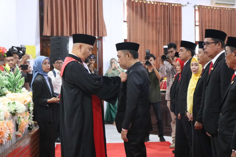 Pelantikan Anggota DPRD Kepulauan Selayar, Senin (26/8/2024). ANTARA/HO-Humas DPRD Selayar