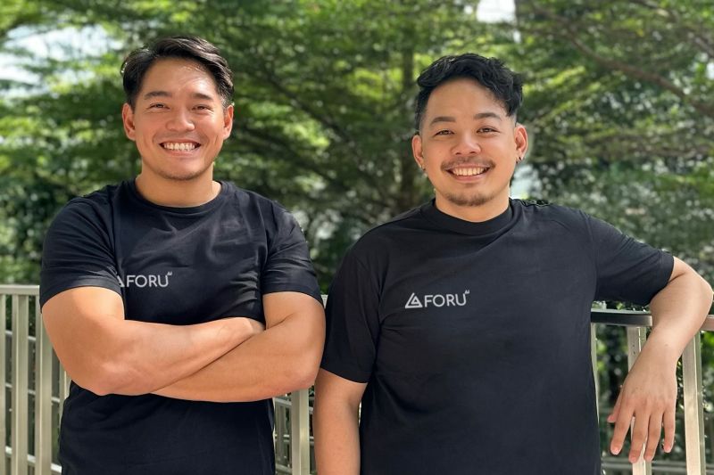 Co-founder & CEO ForU.AI Pang Xue Kai (kiri) dan co-founder ForU.AI Cory xuecong pang (kanan) (Antara/HO/ForU.AI)