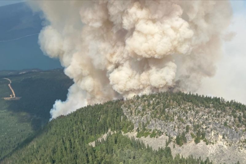Kebakaran hutan Kanada/ANTARA/Anadolu/PY