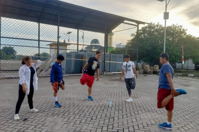Atlet dance sport Sumut saat latihan untuk mematangkan persiapan menghadapi PON 2024 (ANTARA/HO)
