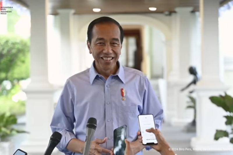 Tangkapan layar - Presiden Joko Widodo (Jokowi) saat menyampaikan keterangan di kompleks Istana Kepresidenan Jakarta, Rabu (28/8/2024). (ANTARA/HO-BPMI Setpres)