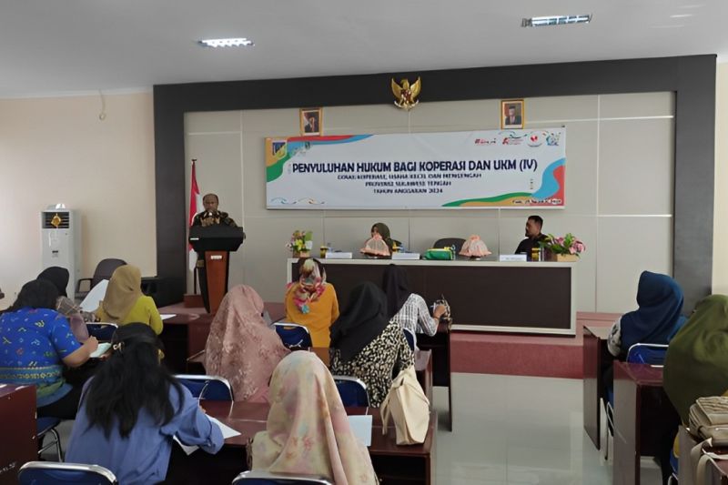 Sebanyak 45 pelaku usaha mengikuti kegiatan penyuluhan hukum di Kota Palu, Sulteng, Jumat (30/8/2024). ANTARA/HO-Dinkop UKM Pemprov Sulteng