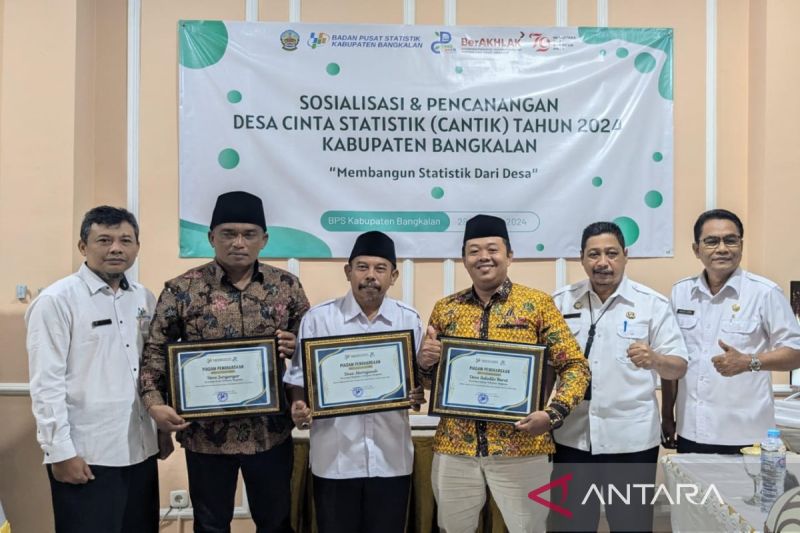 Peluncuran program Desa Cantik (Desa Cinta Statistik) oleh BPS Bangkalan (ANTARA/HO-Pemkab Bangkalan)