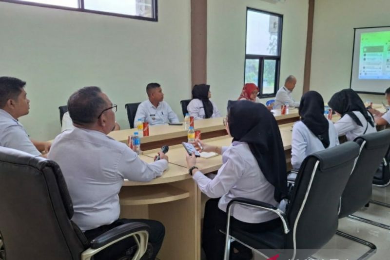 Tim Kemenkumham Sumsel membahas pembentukan kelurahan sadar hukum di Palembang (ANTARA/HO/Kemenkumham SS)
