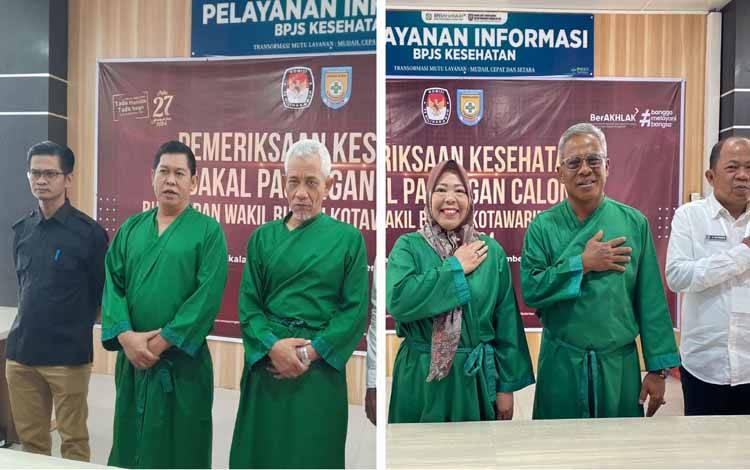 Dua Bapaslon Pilkada Kobar ikuti tes kesehatan hari kedua di RSUD Sultan Imanuddin Pangkalan Bun