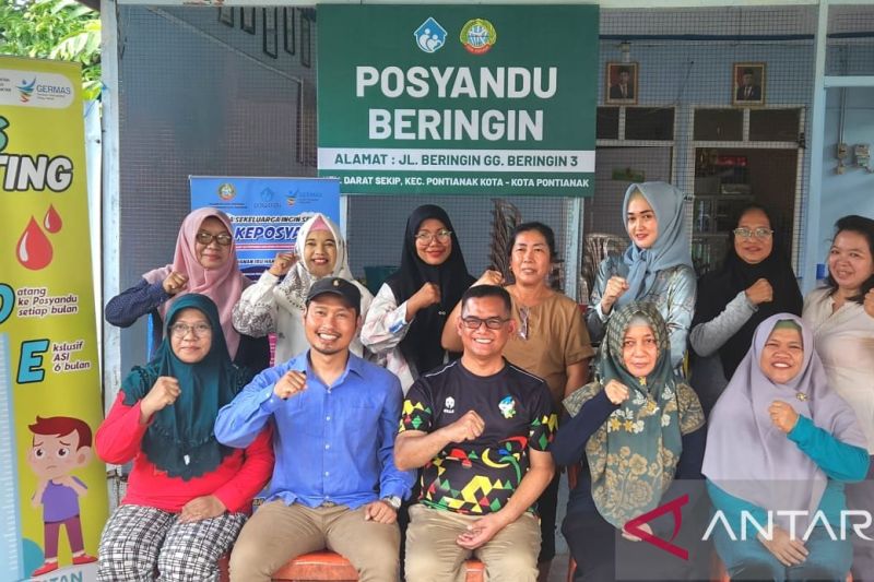 Persiapan menyambut tim verifikator penilaian Posyandu Berprestasi tingkat nasional. (ANTARA/Dedi)