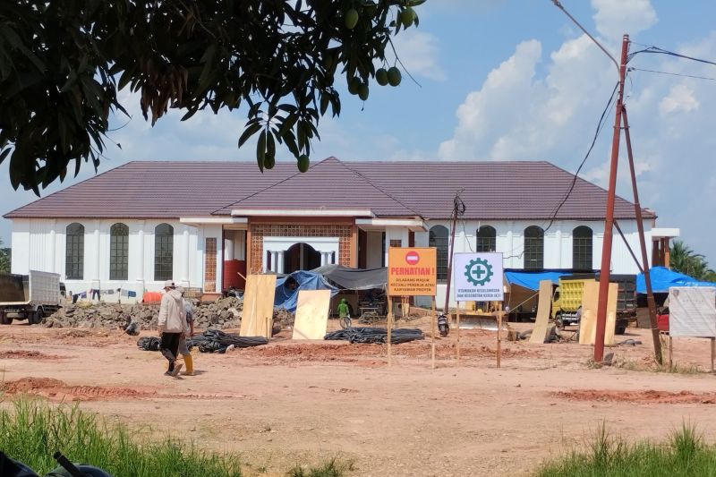 Lokasi pembangunan RSUD Kelua tahap 3 di Kecamatan Kelua, Kabupaten Tabalong. (ANTARA/Herlina Lasmianti)